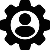 Gear setting symbol icon vector image. Illustration of the industrial wheel mechine mechanism design image