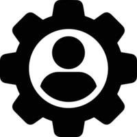 Gear setting symbol icon vector image. Illustration of the industrial wheel mechine mechanism design image