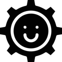 Gear setting symbol icon vector image. Illustration of the industrial wheel mechine mechanism design image