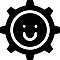 Gear setting symbol icon vector image. Illustration of the industrial wheel mechine mechanism design image