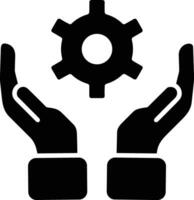 Gear setting symbol icon vector image. Illustration of the industrial wheel mechine mechanism design image