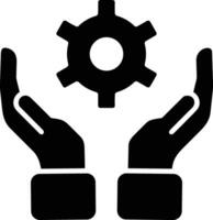 Gear setting symbol icon vector image. Illustration of the industrial wheel mechine mechanism design image