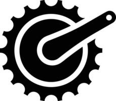 Gear setting symbol icon vector image. Illustration of the industrial wheel mechine mechanism design image