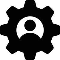 Gear setting symbol icon vector image. Illustration of the industrial wheel mechine mechanism design image