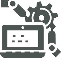 Gear setting symbol icon vector image. Illustration of the industrial wheel mechine mechanism design image