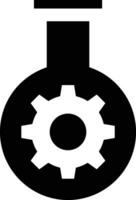 Gear setting symbol icon vector image. Illustration of the industrial wheel mechine mechanism design image