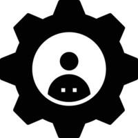 Gear setting symbol icon vector image. Illustration of the industrial wheel mechine mechanism design image