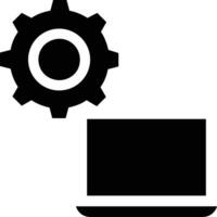 Gear setting symbol icon vector image. Illustration of the industrial wheel mechine mechanism design image