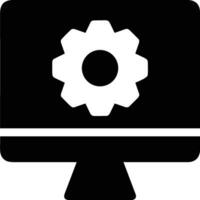 Gear setting symbol icon vector image. Illustration of the industrial wheel mechine mechanism design image