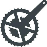 Gear setting symbol icon vector image. Illustration of the industrial wheel mechine mechanism design image