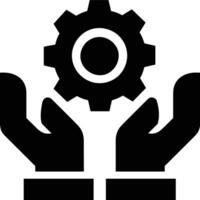 Gear setting symbol icon vector image. Illustration of the industrial wheel mechine mechanism design image