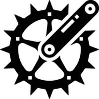 Gear setting symbol icon vector image. Illustration of the industrial wheel mechine mechanism design image