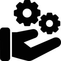 Gear setting symbol icon vector image. Illustration of the industrial wheel mechine mechanism design image