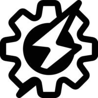 Gear setting symbol icon vector image. Illustration of the industrial wheel mechine mechanism design image