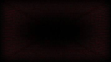 Abstract technology dark background. Moving dots and grid background for logo intro video