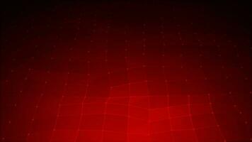 red color hi-tech dots and lines plexus futuristic technology background, abstract technology data background concept video