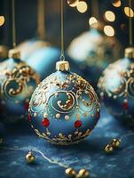 festivo Navidad decoración ideas para un alegre fiesta estación. ai generado. foto
