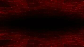 Abstract hi-tech lines and dots slowly moving futuristic plexus pattern on black background video