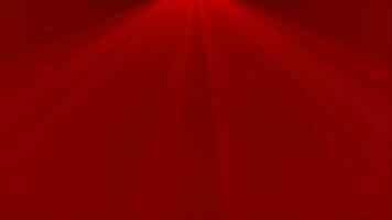 beautiful classy Red particles falling with bright optical light rays background video