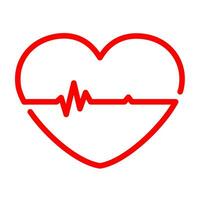 Heartbeat icon design. Vector illustration.