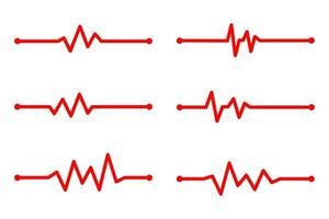 Heartbeat icon on pack. Vector illustration.