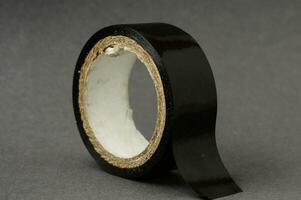 a black tape with a white adhesive on it photo