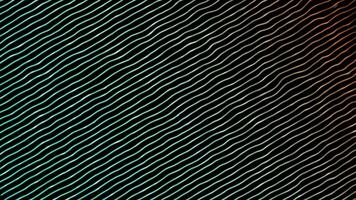 hi-tech futuristische Golf patroon in beweging strepen Aan zwart achtergrond video