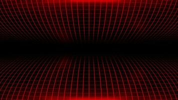 Hi-tech Red square pattern futuristic technology grid on black background video