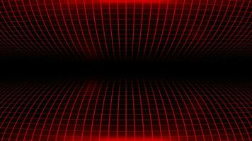 Hi-tech Red square pattern futuristic technology grid on black background video