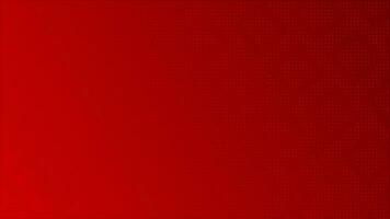 abstract technology background. Red color half tone glowing random dots and grid video