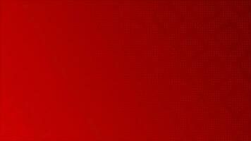 abstract technology background. Red color half tone glowing random dots and grid video