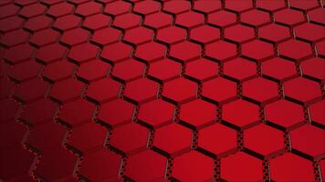 Hi-tech 3d hexagon shapes with glowing mesh futuristic technology background video