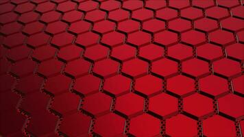 Hi-tech 3d hexagon shapes with glowing mesh futuristic technology background video