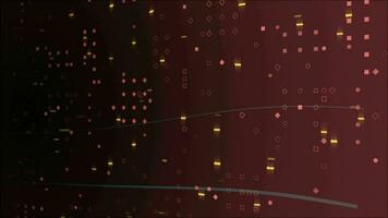 Abstract technology big data background concept, hi-tech glowing particles futuristic background video
