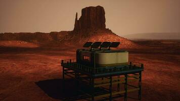 futuristic laboratory in arisona desert video