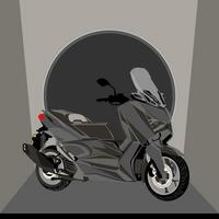 automatic motorbike artwork vector