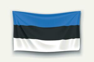 bandera de estonia vector