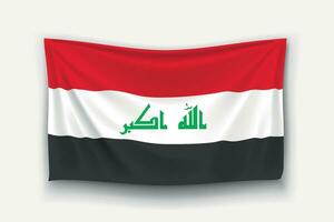 bandera de irak vector