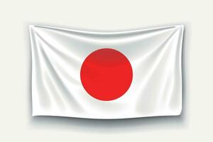 bandera de japón vector