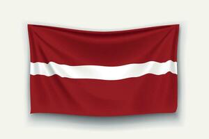 flag of latvia vector