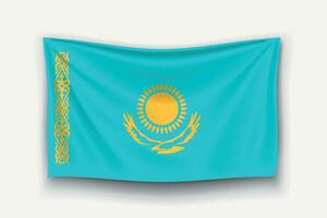 flag of kazakhstan vector