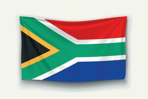 bandera de sudáfrica vector
