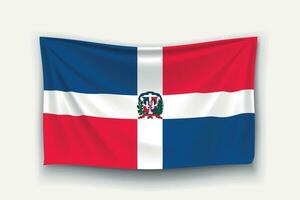 bandera de dominicana vector
