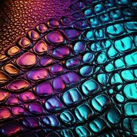 AI generated Pattern texture of crocodile skin of different shades. Generated by artificial intelligence photo