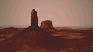 Monument Valley with desert canyon in USA video