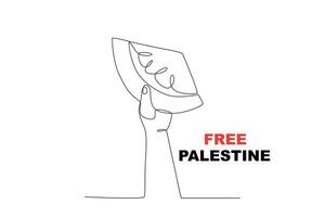 un sandía símbolo de palestino libertad vector