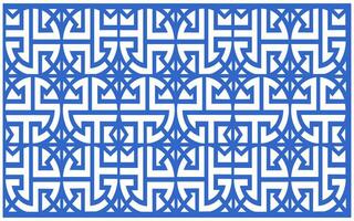 Decorative floral patterns, geometric template for cnc laser cutting vector