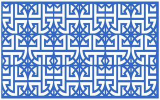 Decorative floral patterns, geometric template for cnc laser cutting vector