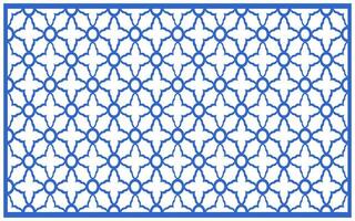 Decorative floral patterns, geometric template for cnc laser cutting vector