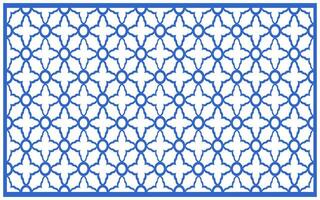 Decorative floral patterns, geometric template for cnc laser cutting vector